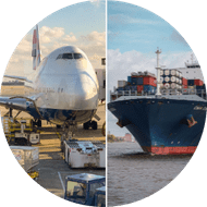 海上または航空輸送のオプション