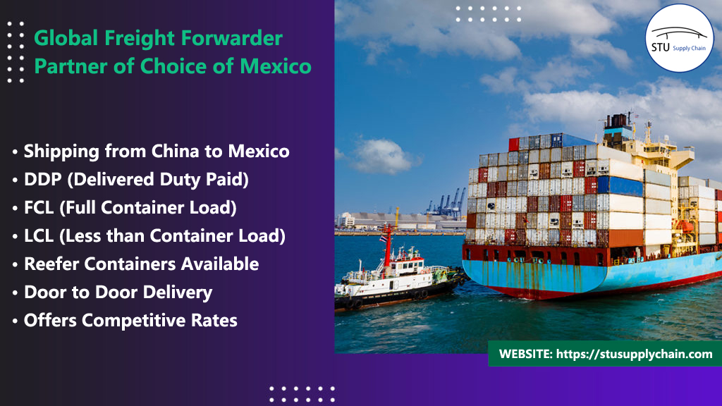 中国からメキシコへの配送